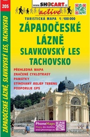 Fietskaart 205 Západočeské lázně, Slavkovský les | Shocart