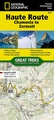 Wandelatlas 4001 Topographic Map Guide Haute Route Chamonix to Zermatt | National Geographic