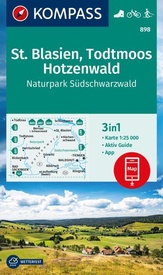 Wandelkaart 898 St. Blasien - Todtmoos - Hotzenwald | Kompass