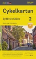 Fietskaart 02 Cykelkartan Sydöstra Skåne - zuidoost Skane | Norstedts