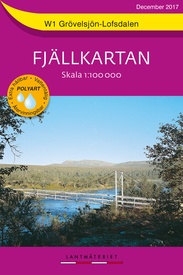 Wandelkaart W1 Fjällkartan Grövelsjön - Lofsdalen | Lantmäteriet