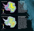 Wandkaart 20091 Antarctica Satellite Map, 78 x 50 cm | National Geographic