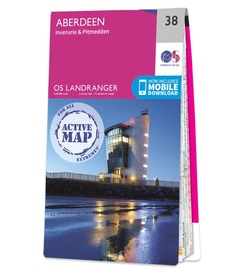 Wandelkaart - Topografische kaart 38 Landranger Active Aberdeen | Ordnance Survey