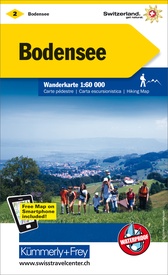 Wandelkaart 2 Bodensee | Kümmerly & Frey