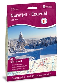 Wandelkaart 2525 Turkart Norefjell - Eggedal | Nordeca