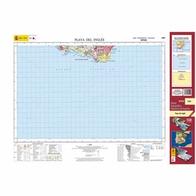 Topografische kaart 1109 MT50 Playa del Inglés (Gran Canaria) | CNIG - Instituto Geográfico Nacional1