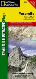 Wandelkaart - Topografische kaart 206 Yosemite National Park | National Geographic