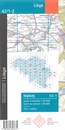 Wandelkaart - Topografische kaart 42/1-2 Topo25 Luik Liège | NGI - Nationaal Geografisch Instituut