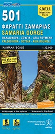 Wandelkaart 501 Samaria Kloof - Samaria Gorge | Road Editions