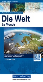 Wegenkaart - landkaart World - Monde - Welt Physical | Kümmerly & Frey