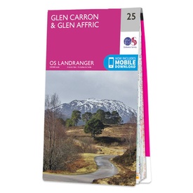 Wandelkaart - Topografische kaart 025 Landranger Glen Carron & Glen Affric | Ordnance Survey