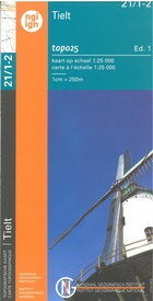 Wandelkaart - Topografische kaart 21/1-2 Topo25 Wingene - Tielt - Ruislede | NGI - Nationaal Geografisch Instituut