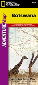 Wegenkaart - landkaart 3207 Adventure Map Botswana | National Geographic