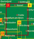 Wegenkaart - landkaart 07 Thüringer Wald – Spessart – Unterfranken | Freytag & Berndt