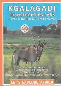 Wegenkaart - landkaart Kgalagadi Transfrontier Park | Infomap