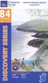 Topografische kaart - Wandelkaart 84 Discovery Cork, Kerry | Ordnance Survey Ireland