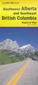 Wegenkaart - landkaart 03 Southwest Alberta & Southeast British Columbia | Gem Trek Maps