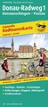 Fietskaart Radwanderkarte Donau-Radweg 1 , Donaueschingen - Passau | Publicpress