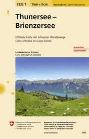 Wandelkaart - Topografische kaart 3322T Thunersee -Brienzersee | Swisstopo