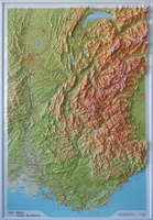 Franse Alpen - Rhône Vallei met voelbaar 3D reliëf | 114 x 81 cm (9782758552918)