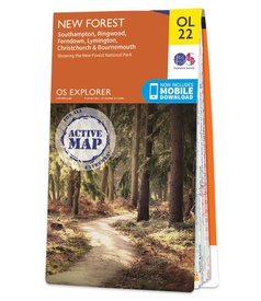 Wandelkaart - Topografische kaart 22 OS Explorer Map | Active New Forest / Southampton / Ringwood | Ordnance Survey