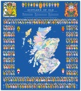 Historische Kaart Scotland Clans and Tartans Map | Collins