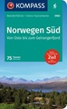 Wandelgids 5980 Wanderführer Norwegen süd - Noorwegen zuid | Kompass