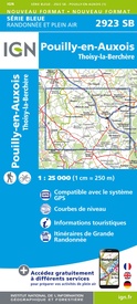 Wandelkaart - Topografische kaart 2923 Pouilly-en-Auxois – Thoisy-la-Berchère | IGN - Institut Géographique National