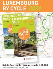 Fietskaart Luxembourg by Cycle Nord - Sud | LVI