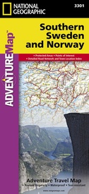 Wegenkaart - landkaart 3301 Adventure Map Southern Sweden & Norway | Zuid Zweden en Noorwegen | National Geographic