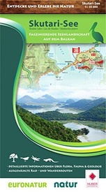 Wandelkaart Skutari See National Park - Meer van Shkodër - Skadarmeer - Lake Skadar | Huber Verlag