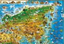 Kinderwereldkaart 92 Dieren van de wereld, 140 x 100 cm | Dino's Maps