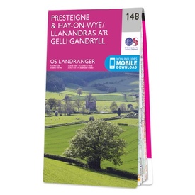 Wandelkaart - Topografische kaart 148 Landranger Presteigne & Hay-on-Wye, Llanandras a'r Gelli Gandryll - Wales | Ordnance Survey