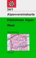 Wandelkaart 34/1 Alpenvereinskarte Kitzbüheler Alpen - West | Alpenverein