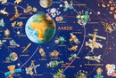 Poster 94 Zonnestelselkaart voor kinderen, 140 x 100 cm | Dino's Maps