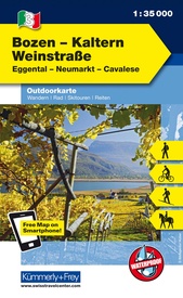 Wandelkaart - Fietskaart 3 Outdoorkarte IT Bozen - Kaltern - Weinstrasse | Kümmerly & Frey