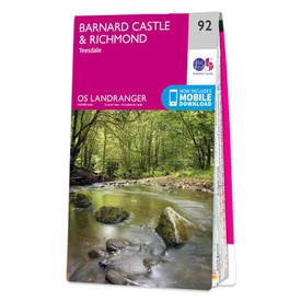 Wandelkaart - Topografische kaart 092 Landranger Barnard Castle & Richmond | Ordnance Survey