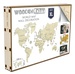 Wereldkaart van hout - Legpuzzel Wooden World Map Extra Large | Wooden City