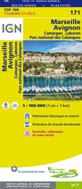 Fietskaart - Wegenkaart - landkaart 171 Marseille - Avignon | IGN - Institut Géographique National