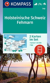 Wandelkaart 740 Holsteinische Schweiz - Fehmarn | Kompass