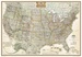 Wandkaart 20115 USA United States Executive Antique Large  | 176 x 122 cm | National Geographic