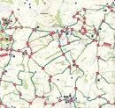 Wandelknooppuntenkaart Wandelnetwerk BE Pajottenland -  Groene Gordel | Toerisme Vlaams-Brabant