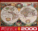 Legpuzzel Antique World Map (2000) | Eurographics