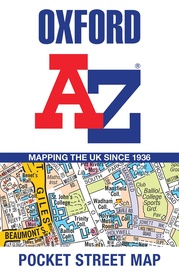 Stadsplattegrond Pocket Street Map Oxford | A-Z Map Company