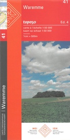 Topografische kaart - Wandelkaart 41 Topo50 Waremme | NGI - Nationaal Geografisch Instituut