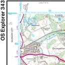 Wandelkaart - Topografische kaart 343 OS Explorer Map Motherwell, Coatbridge | Ordnance Survey