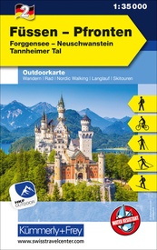 Wandelkaart 2 Outdoorkarte Füssen - Pfronten | Kümmerly & Frey