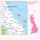 Wandelkaart - Topografische kaart 075 Landranger Berwick-upon-Tweed, Holy Island & Wooler, Farne Islands | Ordnance Survey