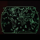 Kinderwereldkaart Children's world map glow in the dark | 85 x 60 cm | Maps International