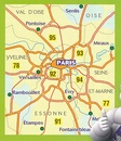 Wegenkaart - landkaart - Stadsplattegrond 102 Paris et ses alentours | Michelin